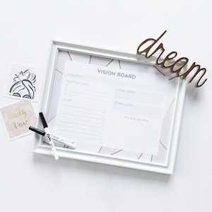 Perfect Gift for Women, Perfect Gift for Her, Perfect Gift for College Dorm, Women Empowerment, Vision Board, Inspirational Art, Gift Box