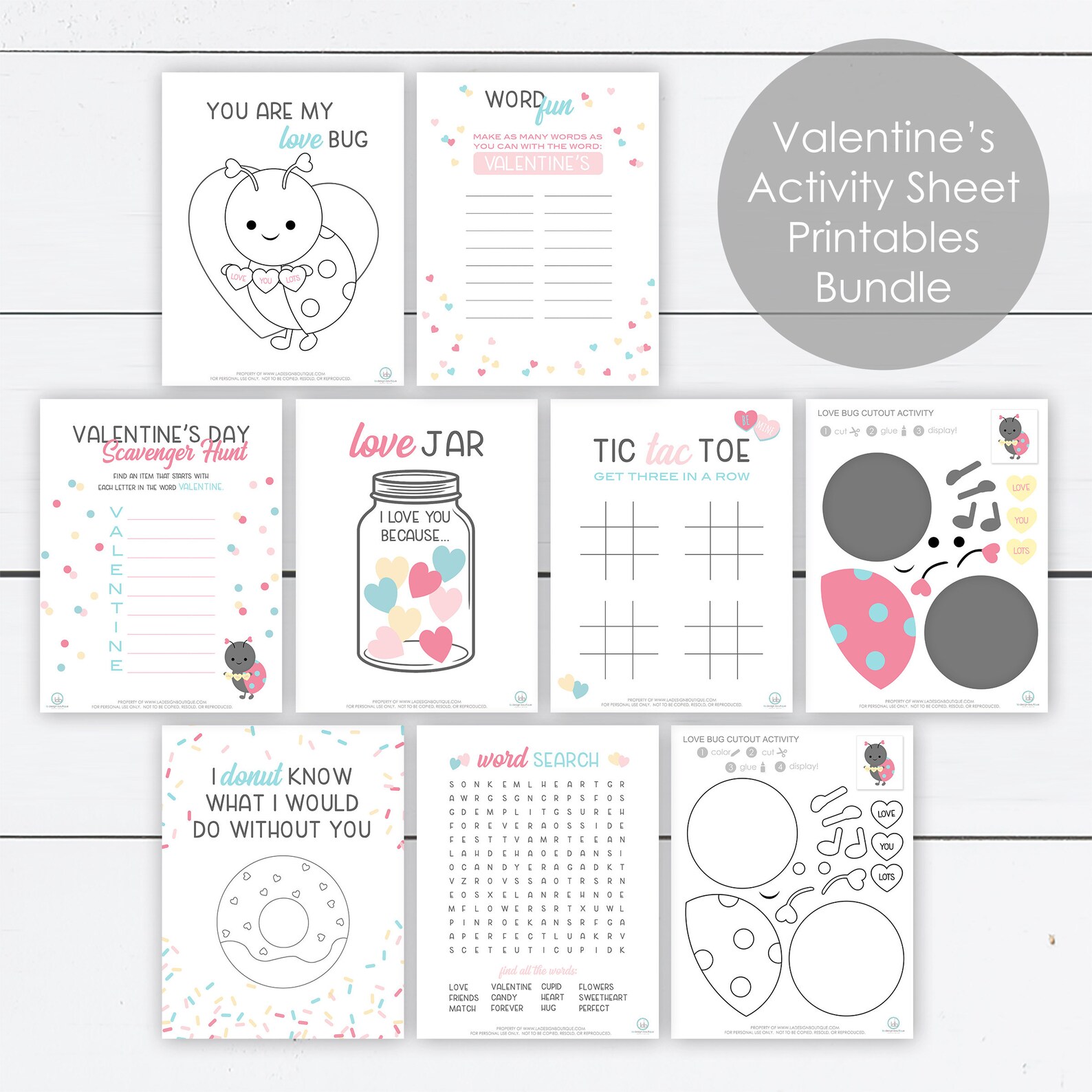 Valentines Day Activity Valentines Day Printable Valentines - Etsy
