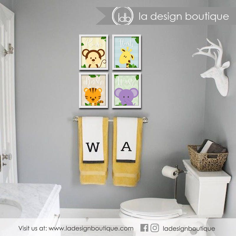 Kids Bathroom Wall Decor Bathroom Wall Decor Bathroom Wall - Etsy