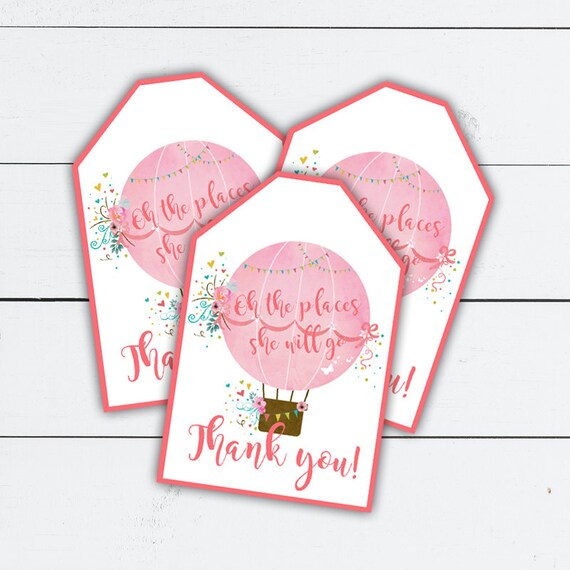 Hot Air Balloon Party, Hot Air Balloon Decorations, Hot Air Balloon Birthday, Hot Air Balloon Baby Shower, Hot Air Balloon Tags, Printable, Il_570xn