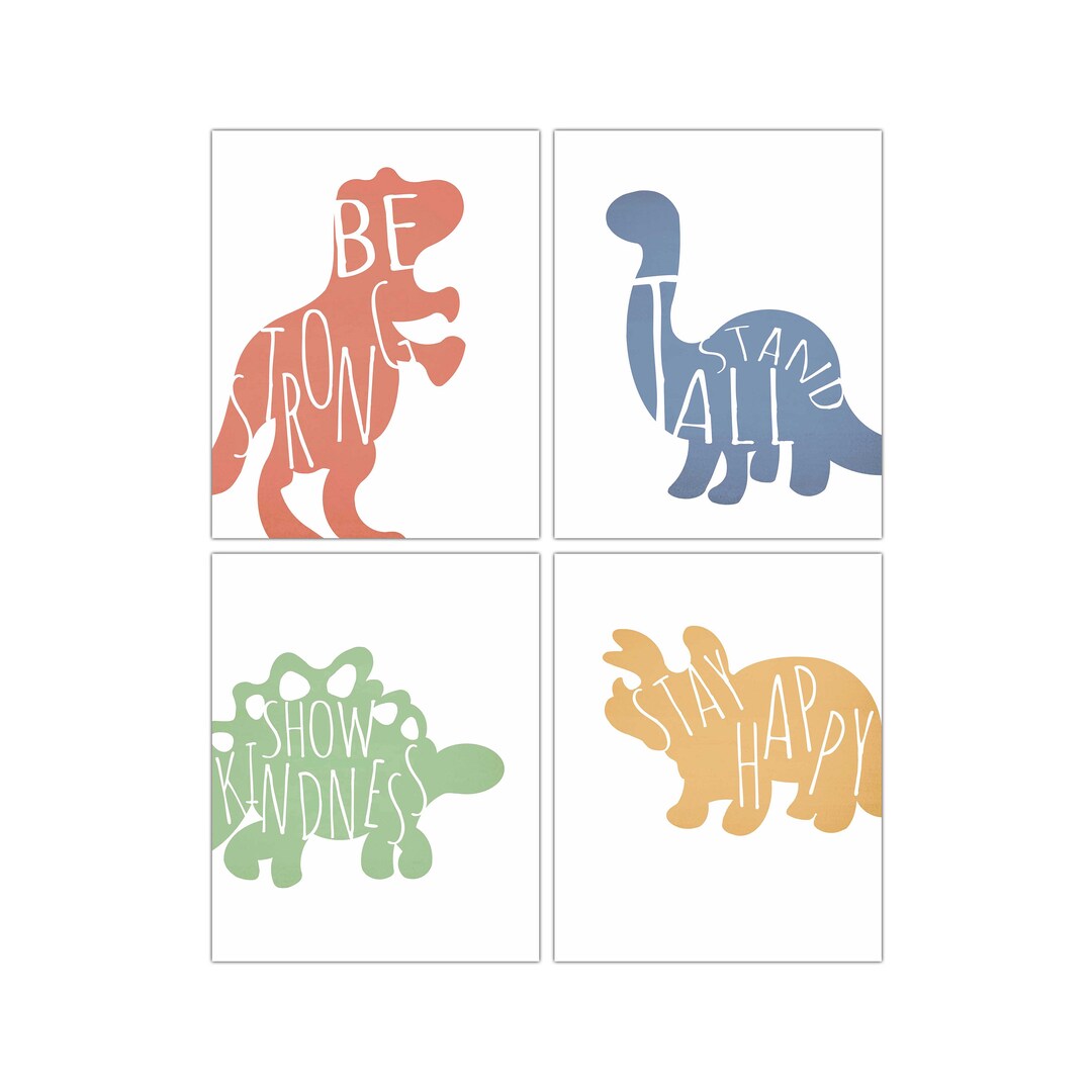 Dinosaur Print, Dinosaur Printable Wall Art, Dinosaur Art, Bedroom ...