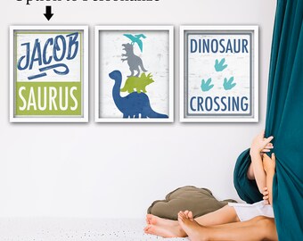 Personalized Dinosaur Gift, Personalized Dinosaur Sign, Dinosaur Wall Art, Boy Bedroom, Saurus, Printable, Nursery Decor, Boy Bedroom Signs