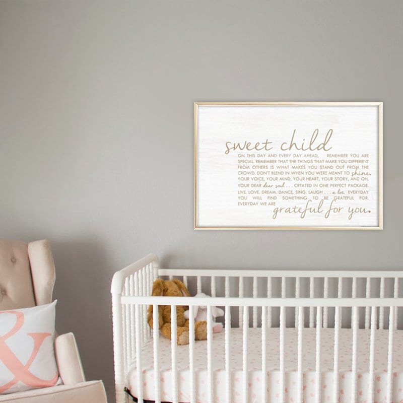 Nursery Sign Quote, Nursery Sign, Baby Quote Sign, Baby Quote Frame, Nursery Wall Decor, Newborn Baby Gift, Gifts for A New Baby, Wall Art