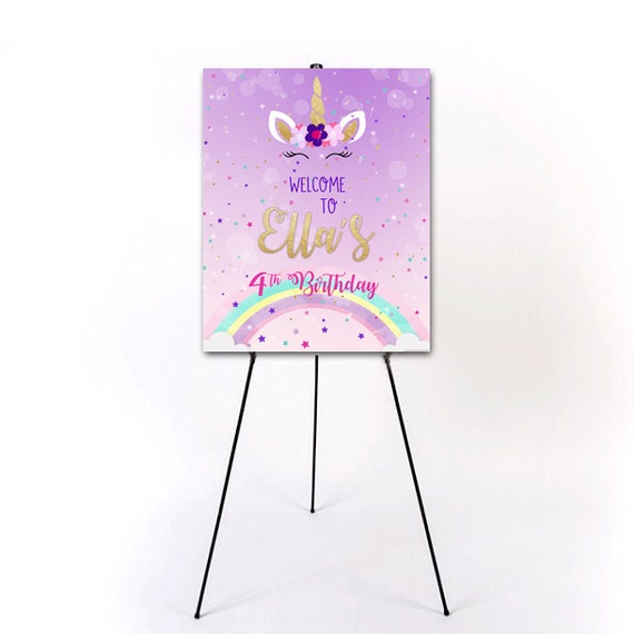 Unicorn Party Sign Unicorn Party Printables Unicorn Party