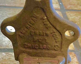 Cortador vintage de American Pipe Tool Co. – Decoración industrial de hierro fundido
