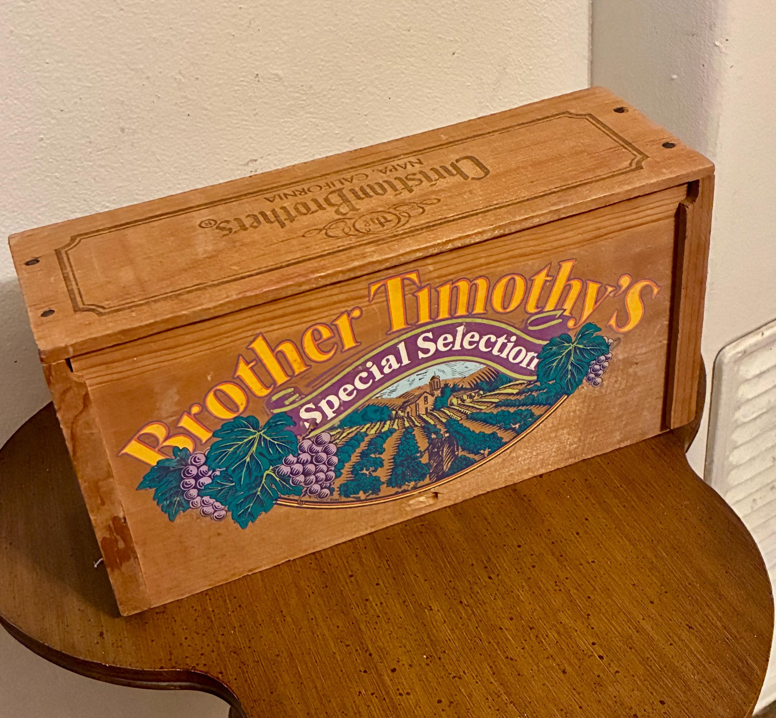 Vintage Christian Brothers Wine Box – Brother Timothy's Special