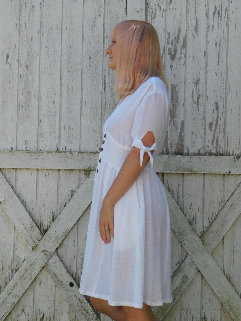 button down dress white sundress dress with pockets summer dresses for women