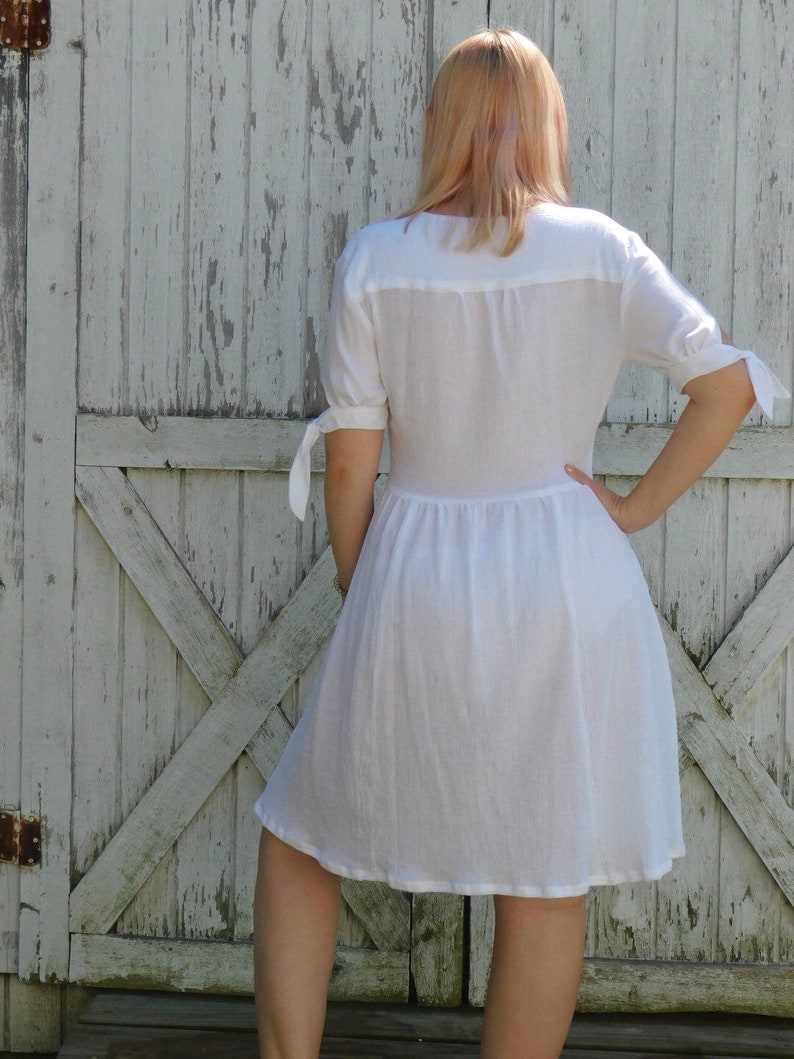 button down dress white sundress dress with pockets summer dresses for women