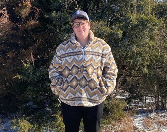 sherpa pullover mens