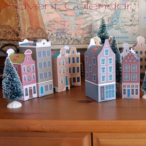 Amsterdam Printable Advent Calendar 24 advent box Christmas countdown