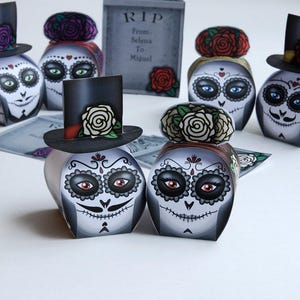 Skull Gift box – Día de los Muertos treat box for Halloween, Catrina Calavera - spooky decoration