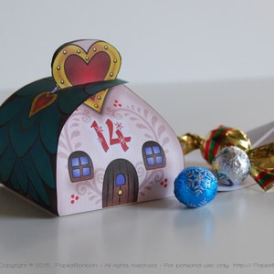 Advent Calendar Village in the Forest 24 advent boxes 3 xmas trees for a Christmas countdown image 4