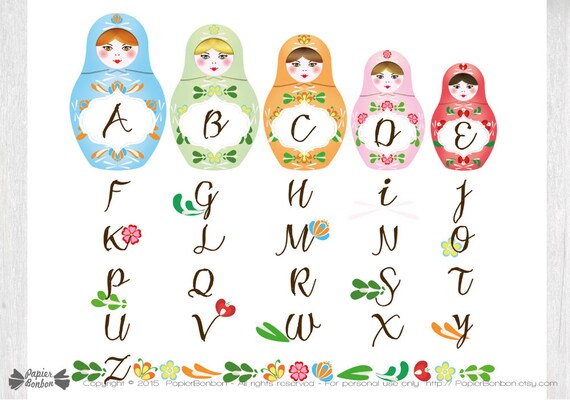 printable russian dolls
