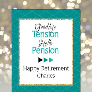 Retirement wine labels Editable pdf for retirement party, Turquoise gold Custom Wine Labels, Personalized Mini Wine bottle, 3 sizes image 3