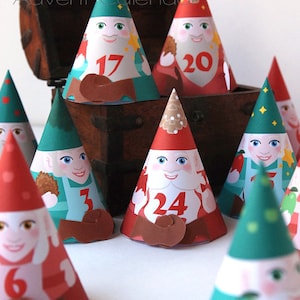 Gnomes Advent Calendar - 24 advent box for a Christmas countdown