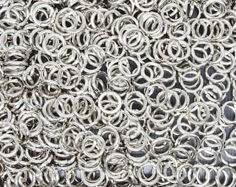 WHOLESALE Platinum Colour Iron Jump Rings Various Sizes And Gauges Closed Unsoldered
