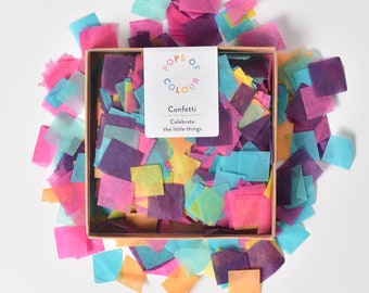 Rainbow Bright Confetti, Multicolour Confetti, Rainbow Party Decorations, Unicorn Party, Party Confetti Box
