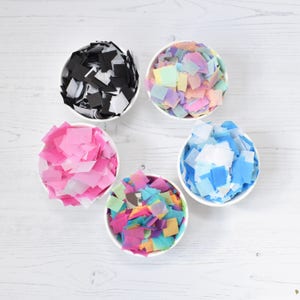 Jumbo Confetti Balloon, 36 Inch Balloon, Confetti Balloon Multicolour, Pinks, Blue, Pastel, Black & White Confetti image 5