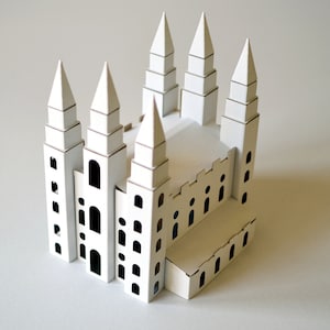 DIY cardboard kit SALT LAKE Temple