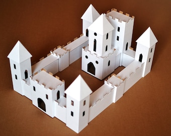 Bastelbogen Schloss DIY