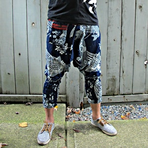 Sakura Koi Fish (INDIGO BLUE) Ninja Pants
