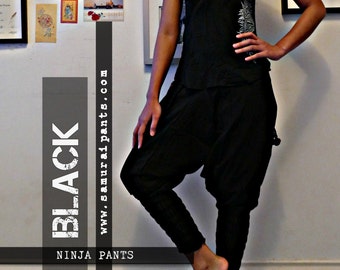 Classic PLAIN BLACK Ninja Pants