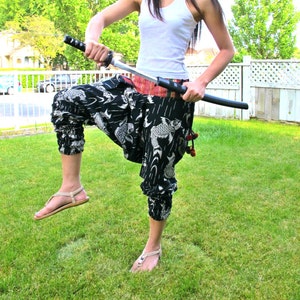 Big Koi Fish (BLACK) Ninja Pants