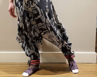 Pantalones Harem de la Tribu Black Dragon Hill