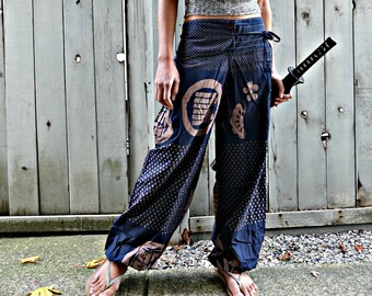Samurai Crests (SOFT BLUE) Comfy Pants