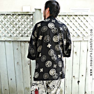 Chou Batafurai Butterfly Samurai Crests Kimono Noragi (Unisex)