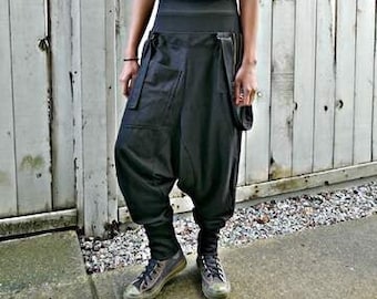Modern Black Ninja Pants - #015 GOLD
