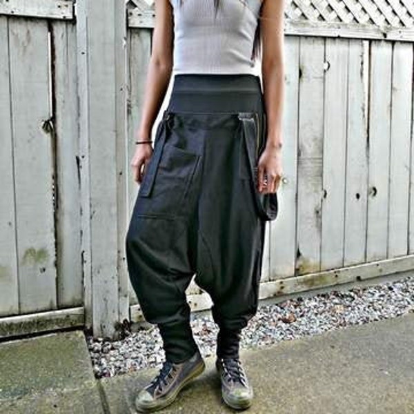 Modern Black Ninja Pants - #015 GOLD