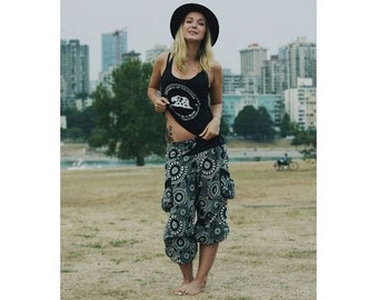 Circle Koi Fish (BLACK) Comfy Pants