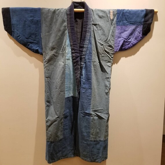 Antique Japanese Vintage Boro Indigo Aizome Revers