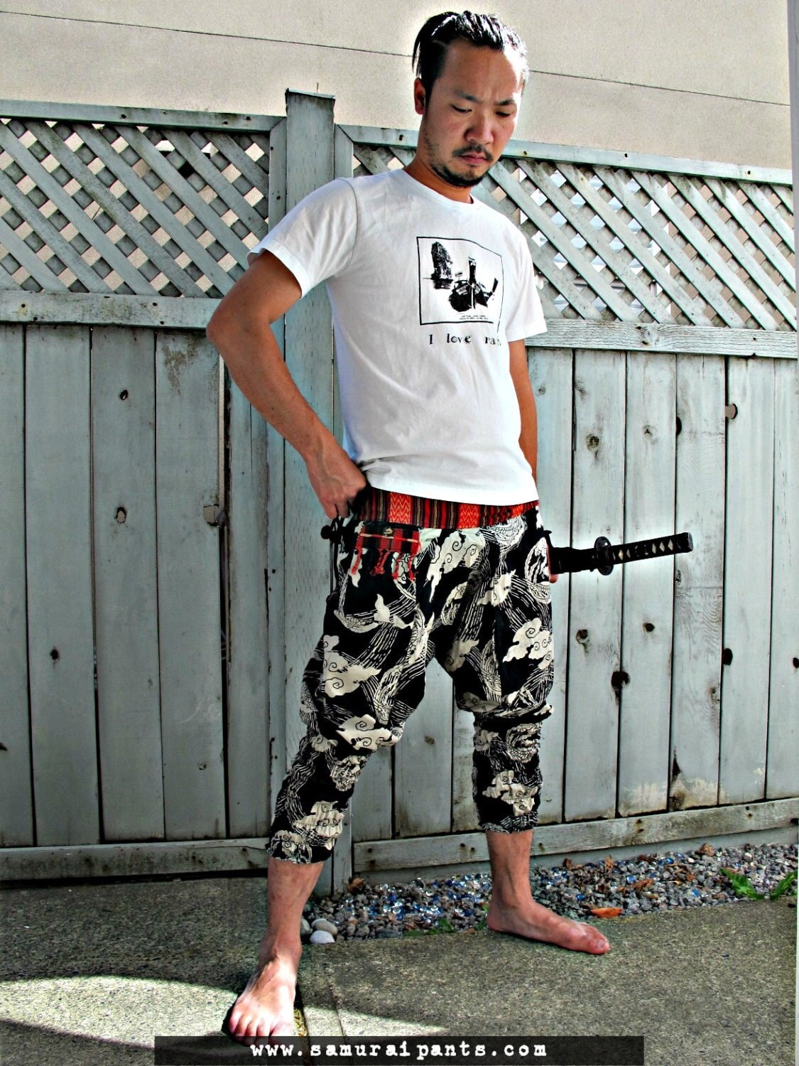 Ninja Pants Drop Crotch Jeans Men Harem Pants Men Low Crotch Pants