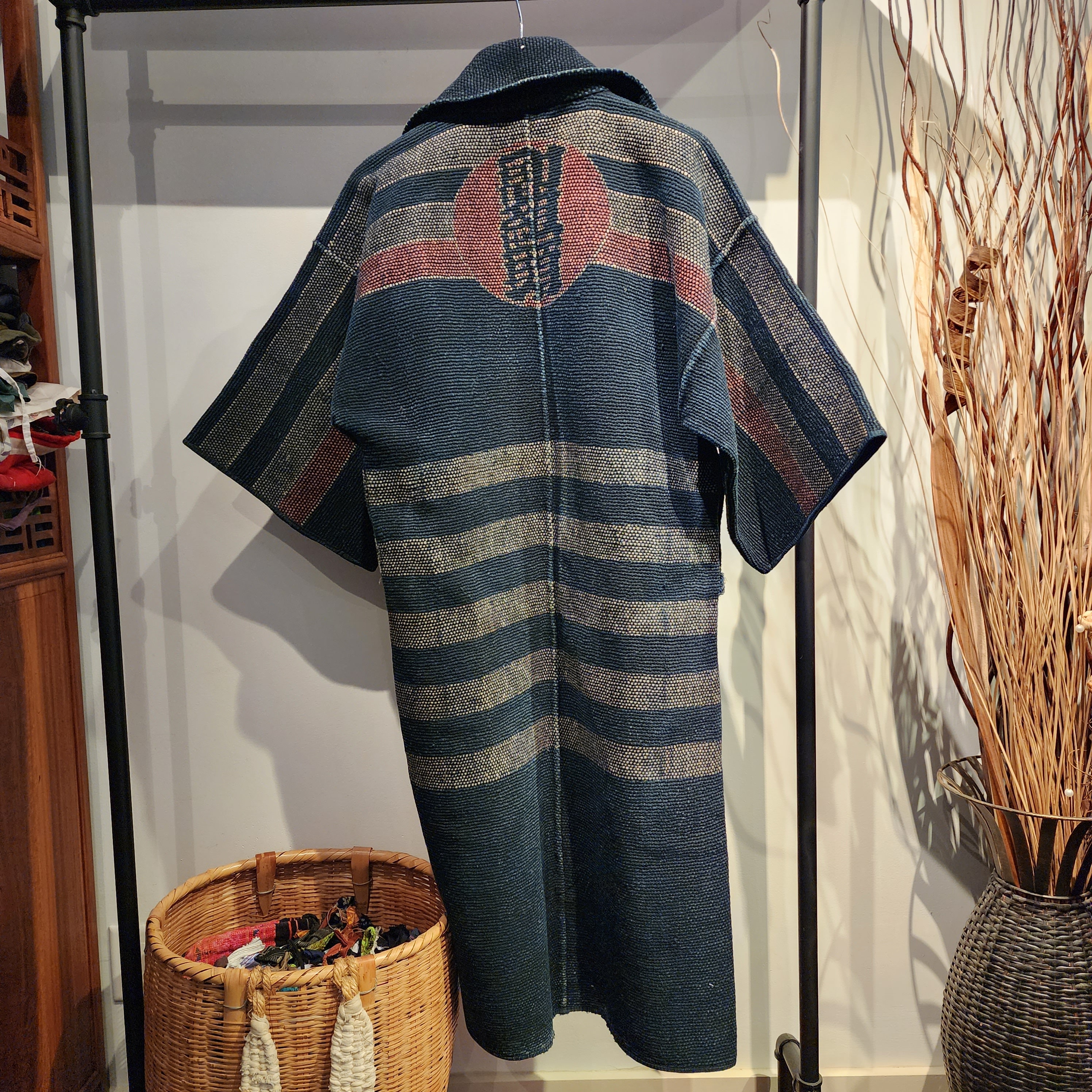 昔　刺子　消防士　ビンテージ 1930年代 アンティーク 日本の藍刺し子 消防士半纏 - Etsy 日本