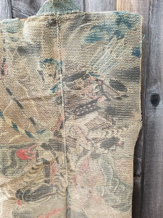 1800s Edo Japanese Fireman Jacket Double Stitch S… - image 2