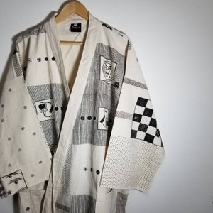 White Family Crests Noragi Kimono Regular Size