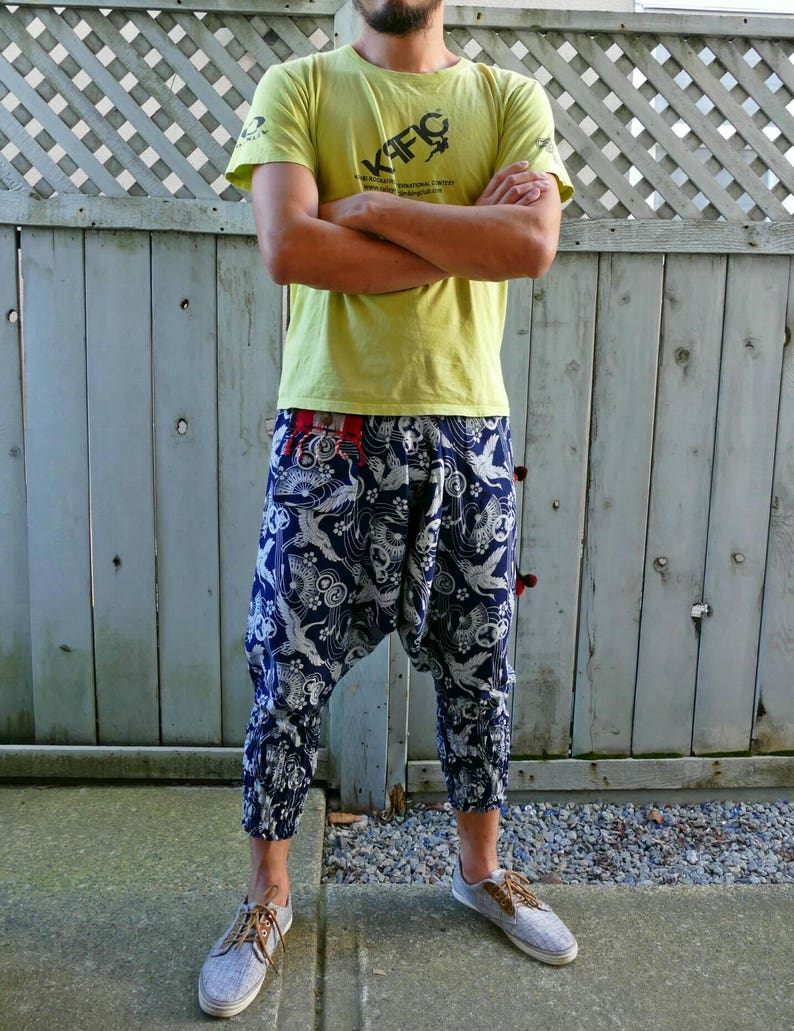 New Indigo Swan Design Ninja Pants (Unisex) image 4