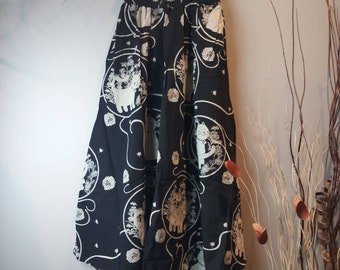 Black Neko Cat A-Line Skirts