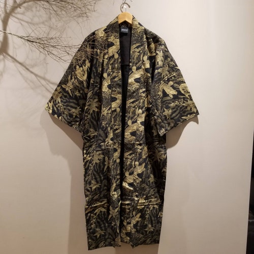 Golden Elite Koi Long Noragi Kimono Jacket Hanten