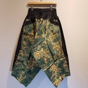 Green Bamboo Leaves samurai pants