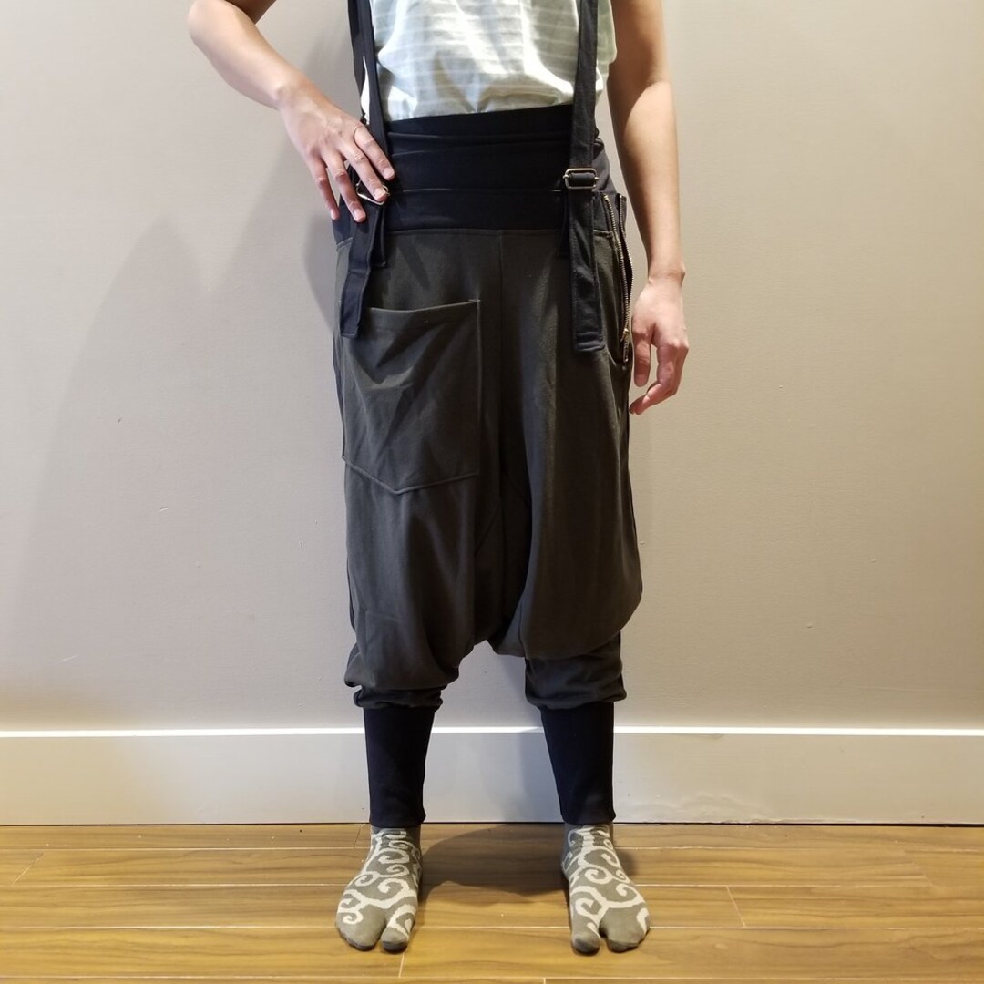 kuma.　saplingsuspenderleggings18-24 Green Modern Style Ninja Pants - #15 GOLD - Etsy