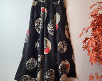 Black Wind & Sunset A-Line Skirts