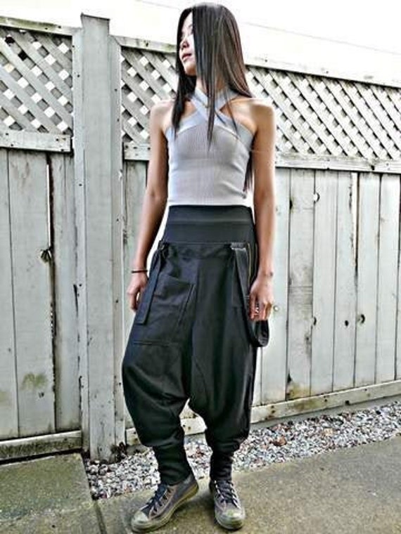 Modern Black Ninja Pants 015 GOLD - Etsy
