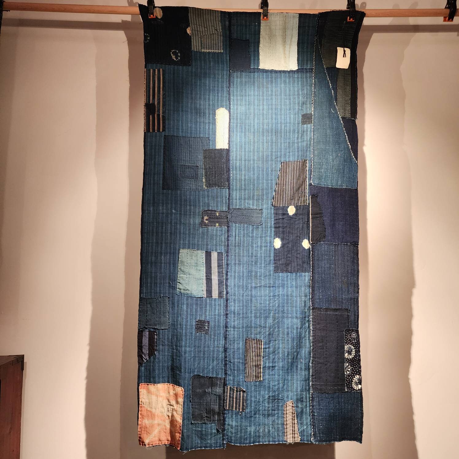 Japanese Indigo Boro Fabric With Sashiko Stitch – kesapasashop