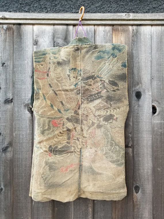 1800s Edo Japanese Fireman's Jacket Double Stitch