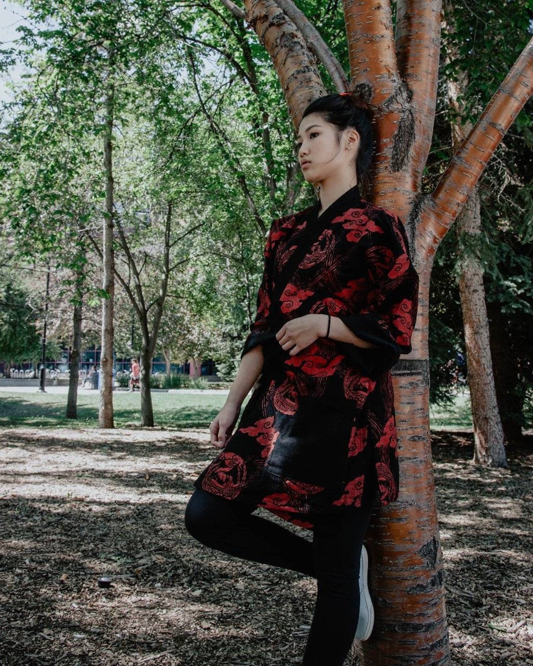 Noragi Kimono Special - RED/BLACK PHOENIX Men and Women Kimono - Etsy