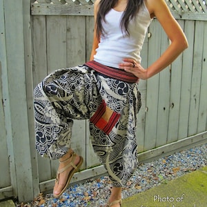 Tomoe (BLACK) Waist-Tied Samurai Pants
