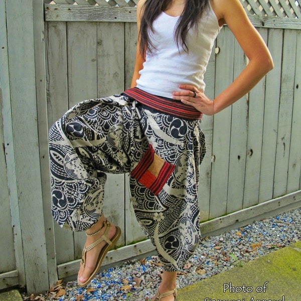 トモエ（ブラック）ウエストタイサムライパンツ